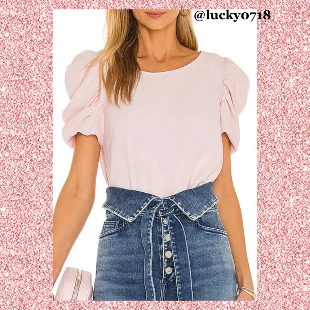 Amanda Uprichard Merris Top in Blush Pink EUC Sz S